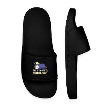 Penguin Sleep Shirt Official Sleep Shirt - Men’s Pool Sliders - black - Front