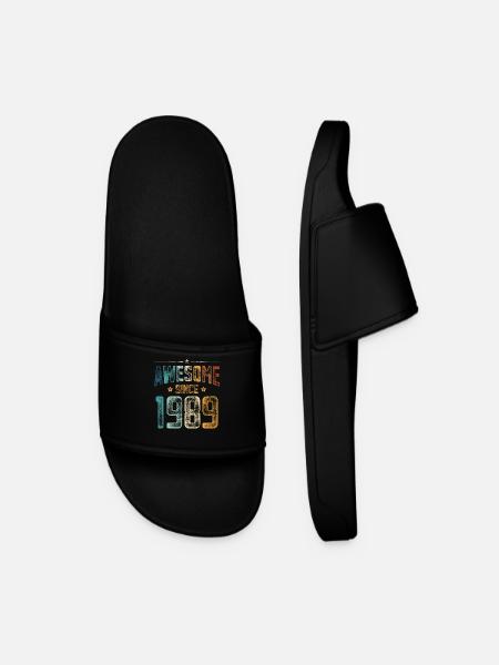 1989 Naissance Année de naissance - Claquettes Homme - noir