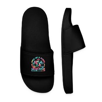 Unique Born 1978 Limited Edition - Men’s Pool Sliders - black - Front