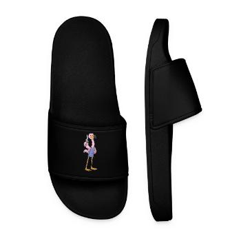 Ciseaux de coiffure Flamant Rose - Claquettes Homme - noir - Devant