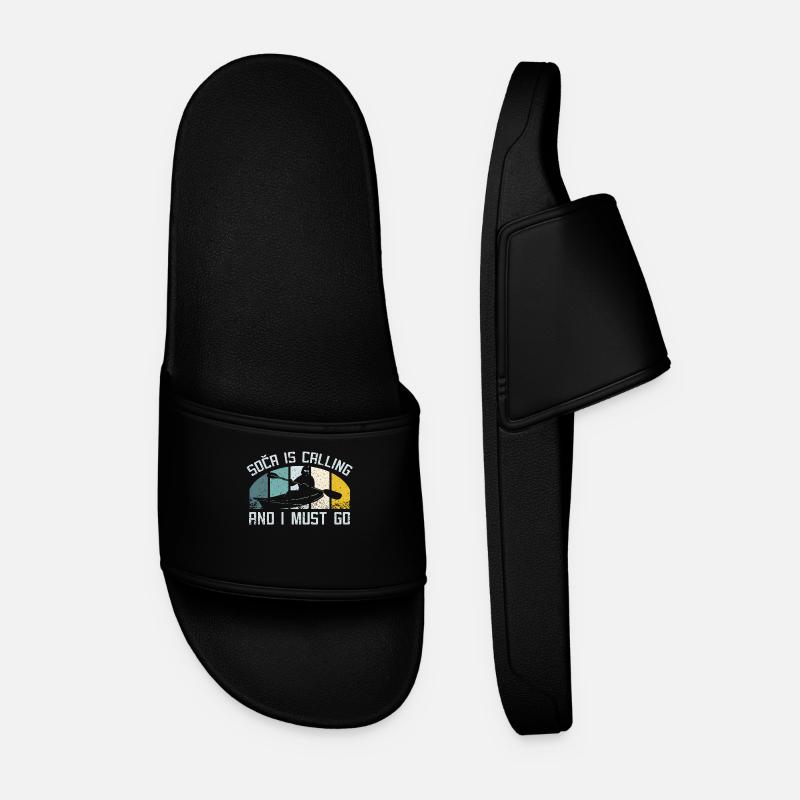 Kayaking on soca slovenia - Men’s Pool Sliders - black