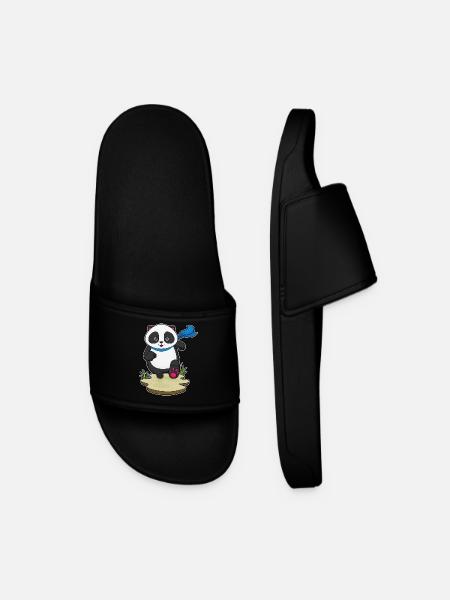 Panda Jogger Jogging Sport - Men’s Pool Sliders - black
