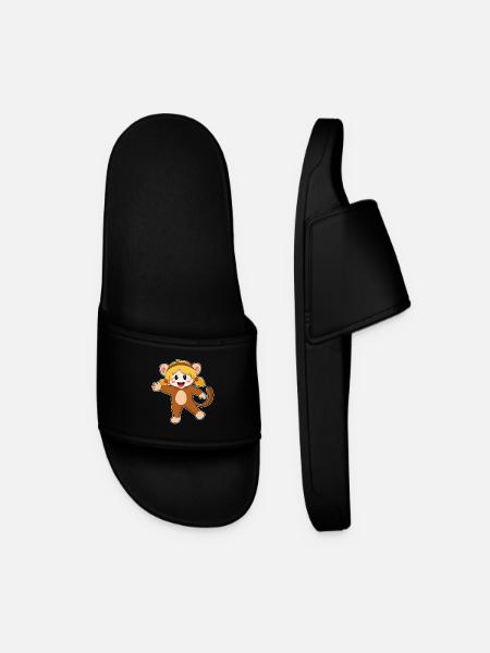 Affe Mädchen Kostüm - Männer Badelatschen - Schwarz