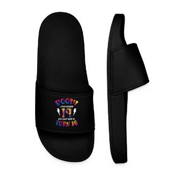 Boom I Just Turned 19 but can't wait to - Men’s Pool Sliders - black - Front