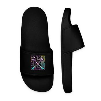 Axe throwing - Men’s Pool Sliders - black - Front