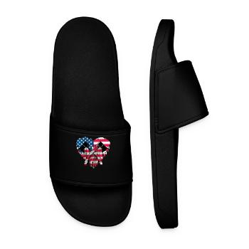 Axe throwing - Men’s Pool Sliders - black - Front
