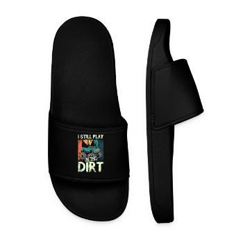 Je joue toujours dans le camion Monster dirt - Claquettes Homme - noir - Devant