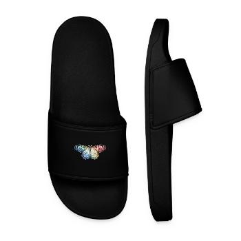 Papillon Arc-en-ciel - Claquettes Homme - noir - Devant