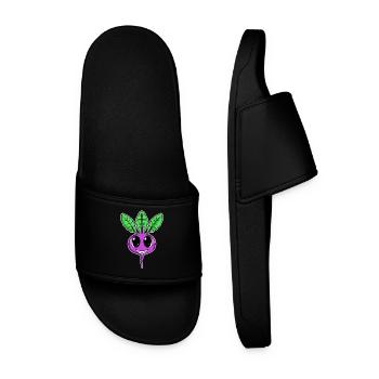 Sweet Beetroot Vegan Vegan Shirt Gift - Men’s Pool Sliders - black - Front