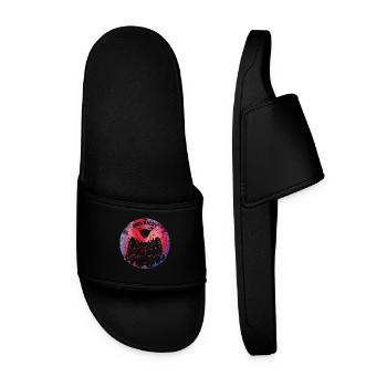Owl Right Alright Owl jeu de mots - Claquettes Homme - noir - Devant