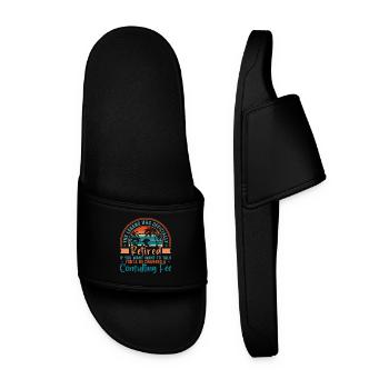 The legend is officially retired - Men’s Pool Sliders - black - Front