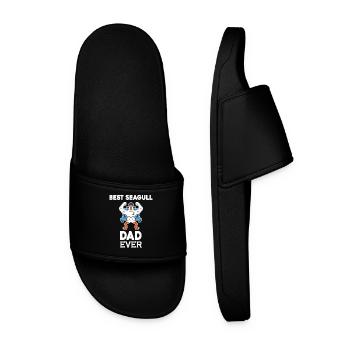 Daddy Daddy North Sea Best Seagull Dad - Men’s Pool Sliders - black - Front