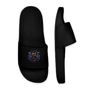 Citation religieuse Motif chrétien - Claquettes Homme - noir - Devant