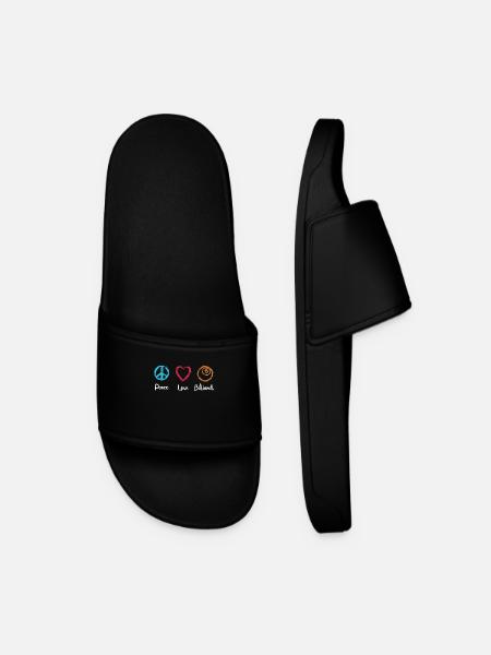 Peace Love Billiards - Men’s Pool Sliders - black