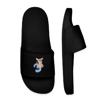 3 ans - 3ème anniversaire avec motif animal - Claquettes Homme - noir - Devant