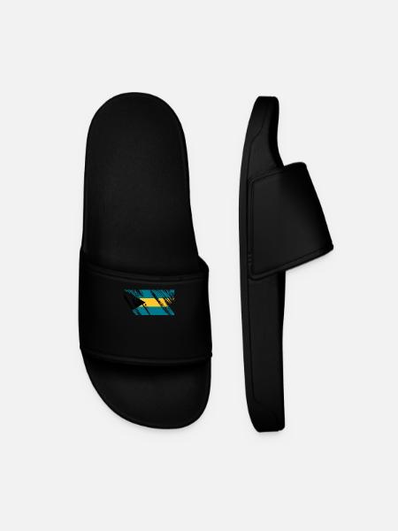 Bahamas flag - Men’s Pool Sliders - black