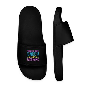 Getting married to dad - engagement - Men’s Pool Sliders - black - Front