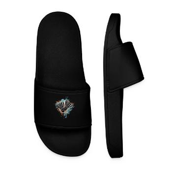 Badminton - Men’s Pool Sliders - black - Front