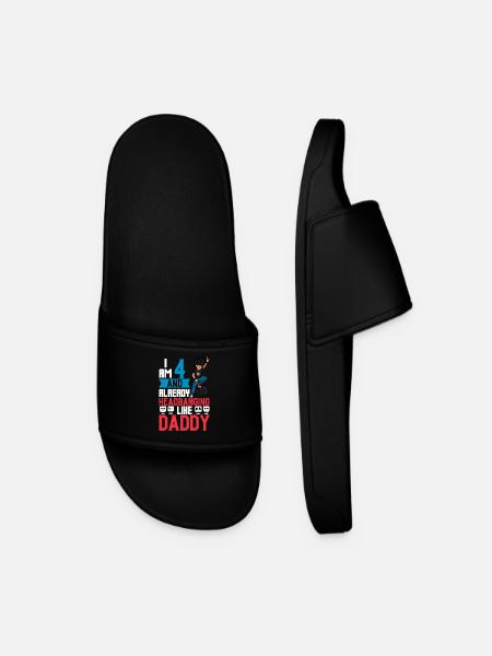 I'm 4 - Young Rocker - Men’s Pool Sliders - black