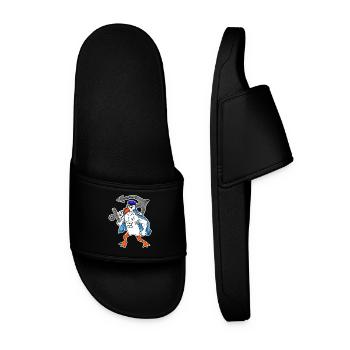 Mouette de la mer du Nord avec ancre - Claquettes Homme - noir - Devant