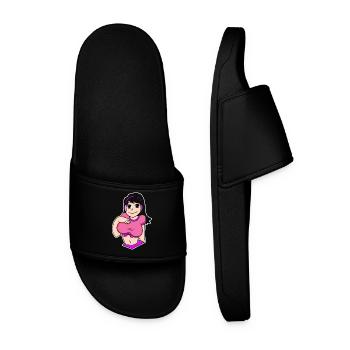 Anime - Men’s Pool Sliders - black - Front