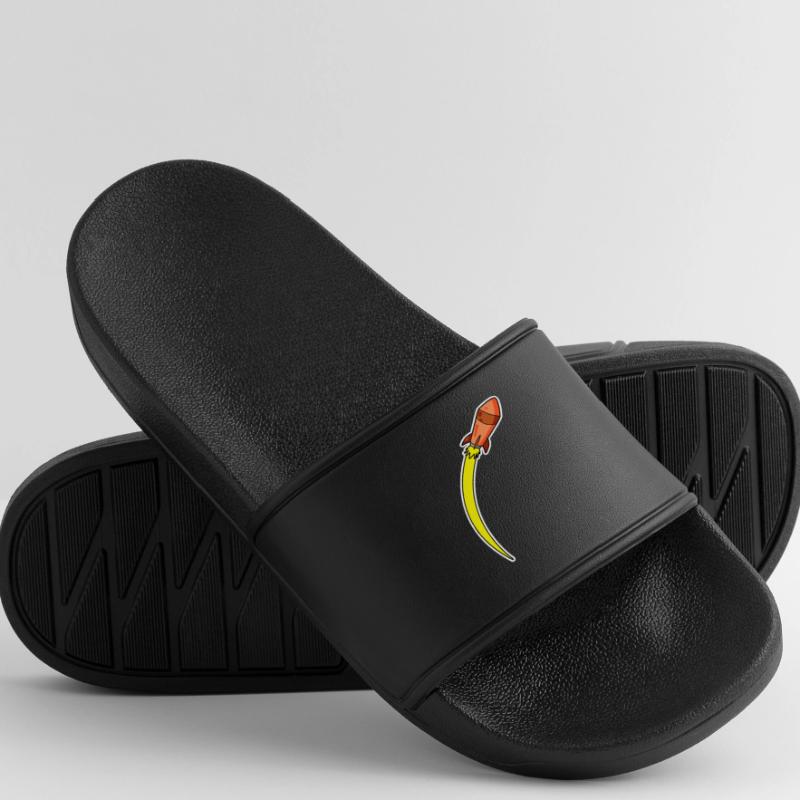 Fusée Orange Claquettes Homme