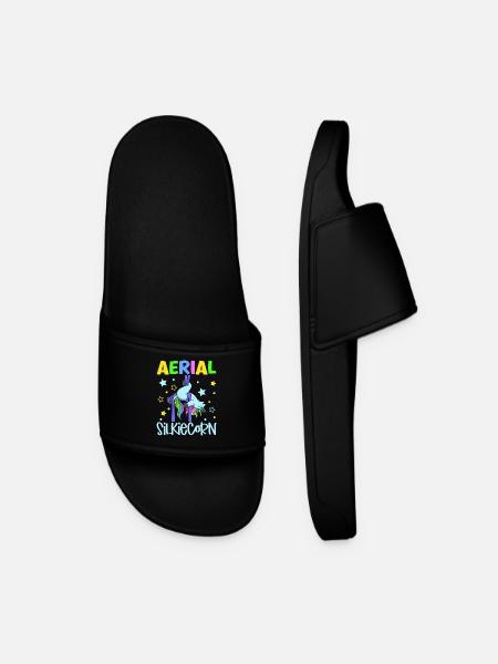 Aerial Silkiecorn - Aerial Silks - Männer Badelatschen - Schwarz