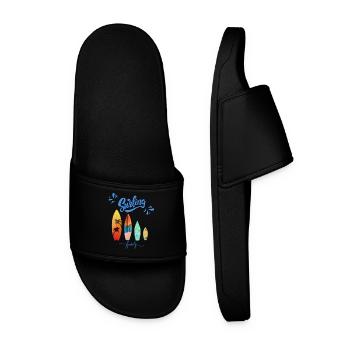 Surfing Family - Family Surfing Apparel - Men’s Pool Sliders - black - Front