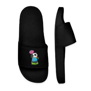 Fleur de panda - Claquettes Homme - noir - Devant