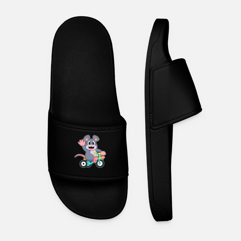 Rat Bicycle - Men’s Pool Sliders - black