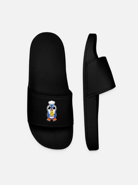 Pizza pingouin gourmet - Claquettes Homme - noir