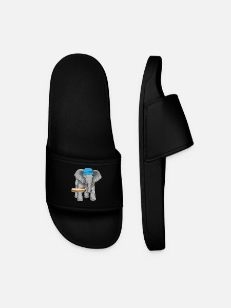 Elephant Cricket Cricket Bats - Men’s Pool Sliders - black