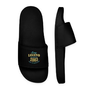 A legend was born in 2003 - Men’s Pool Sliders - black - Front