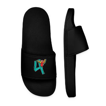 4 ans 4 ans avec motif animal - quatre - Claquettes Homme - noir - Devant