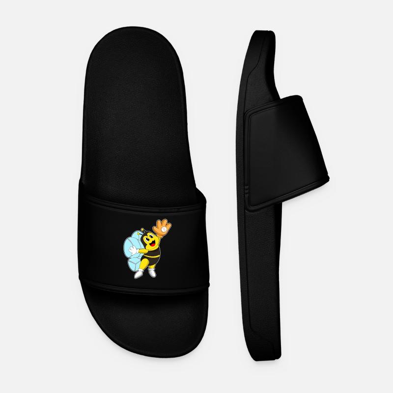 Bee Baseball Baseball Glove - Men’s Pool Sliders - black