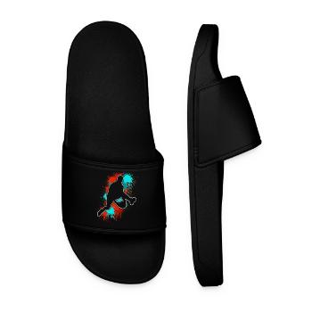 Joueur de basket-ball - Claquettes Homme - noir - Devant