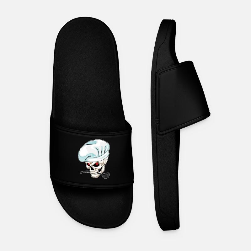 Skull Cook Cooking Spoon - Men’s Pool Sliders - black