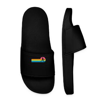 Basketball Women's Basketball Player - Men’s Pool Sliders - black - Front