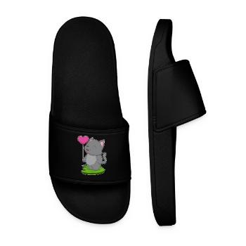 Ballon Chat - Claquettes Homme - noir - Devant