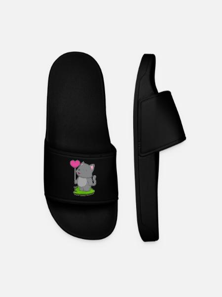 Ballon Chat - Claquettes Homme - noir