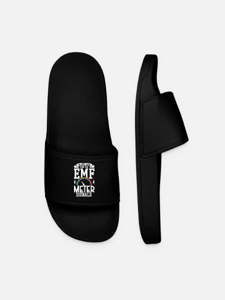 EMF Meter Signals - Ghostbusters - Men’s Pool Sliders - black
