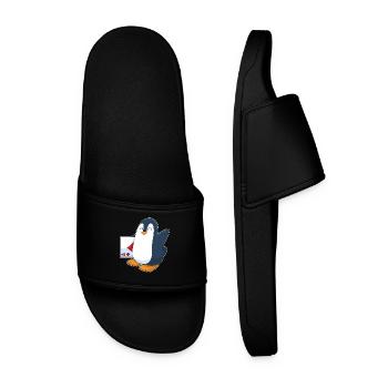 Jeu de cartes de poker Penguin Poker - Claquettes Homme - noir - Devant