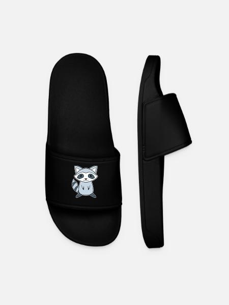 Raccoon - Men’s Pool Sliders - black