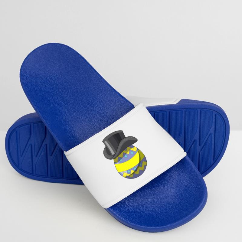 Easter Egg Easter Gentleman Top Hat Men’s Pool Sliders