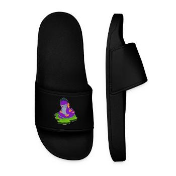 Snake Hat - Men’s Pool Sliders - black - Front