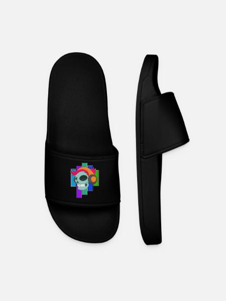 Musique casque Skull - Claquettes Homme - noir