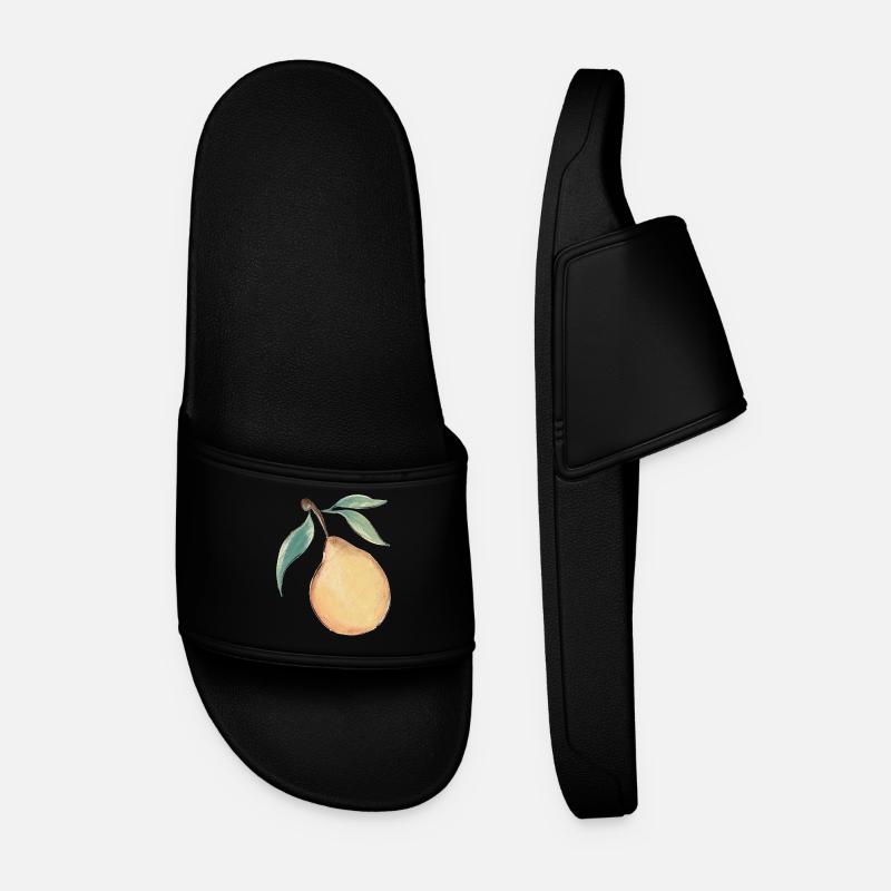Pear - Men’s Pool Sliders - black