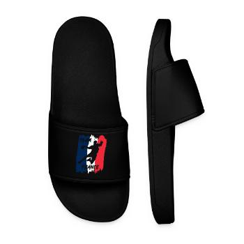 Team France Handball Silhouette - Claquettes Homme - noir - Devant