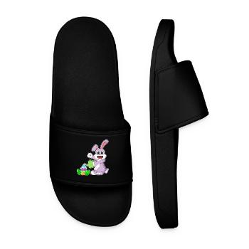 Jardin de Pâques Bunny - Claquettes Homme - noir - Devant