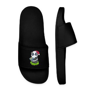 Forfait Noël Panda - Claquettes Homme - noir - Devant